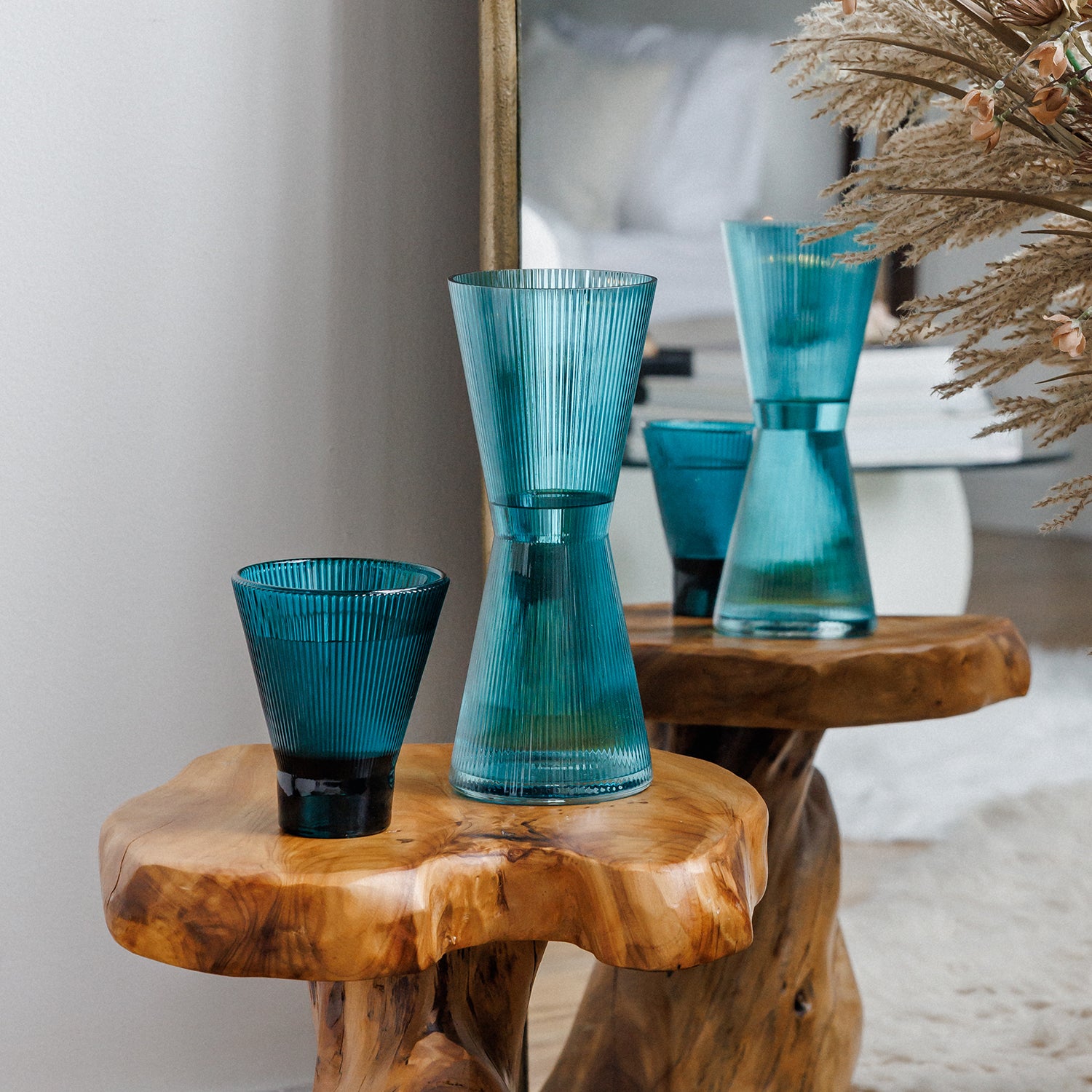 Decanter Drinkware Set - Teal