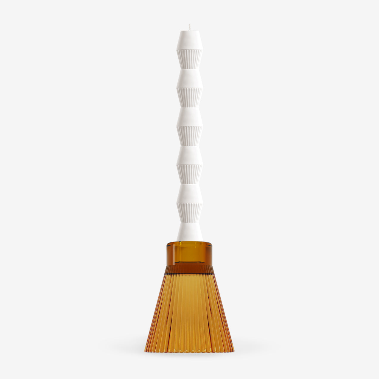 ZAI Citron Geometric Pillar Candle