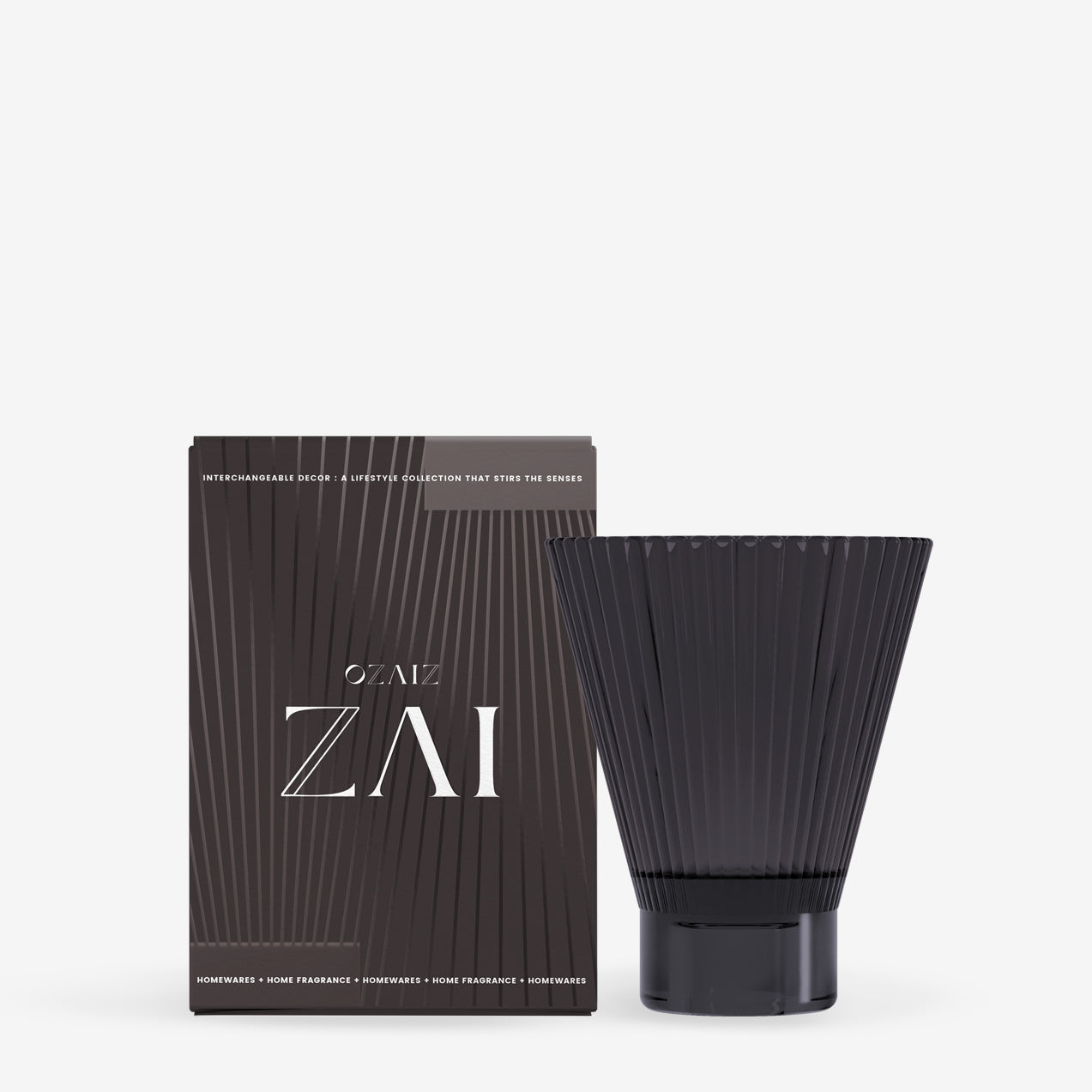 ZAI Glass Tumbler in Charcoal