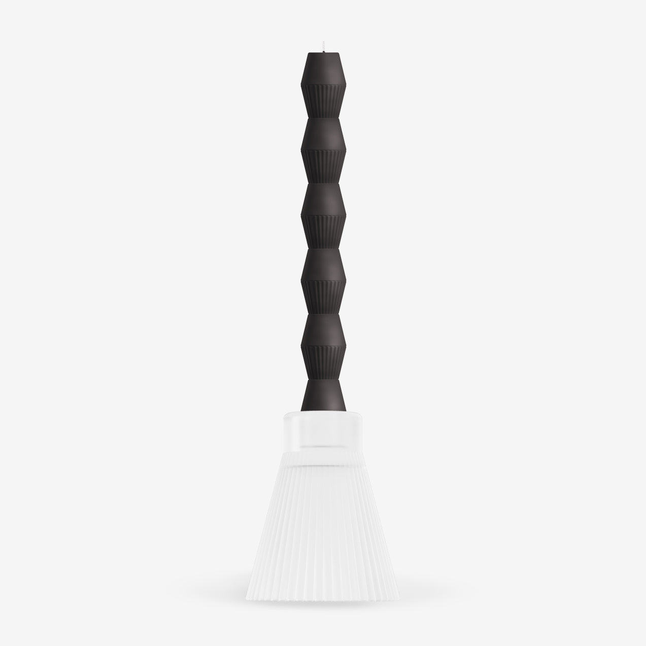 ZAI Frosted Geometric Pillar Candle