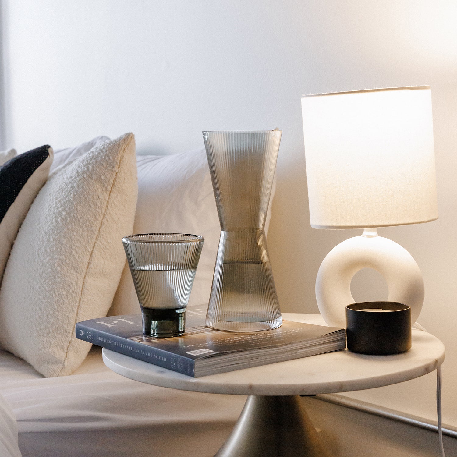 ZAI Glass Tumbler in Charcoal