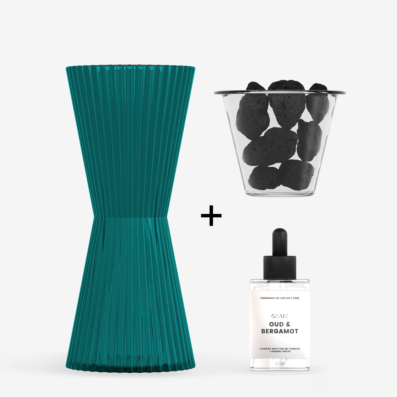 AIZ Mineral Lava Rock Diffuser - Teal